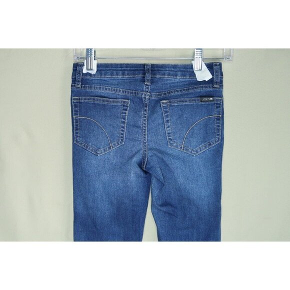 Joe's Jeans Women's 25  Icon  Low Rise Skinny Crop Denim Dark Wash Distressed - Picture 6 of 10